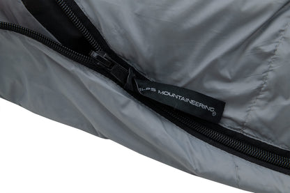 ALPS Mountaineering Zenith +30° Mummy Sleeping Bag, Regular - Gray/Red, New