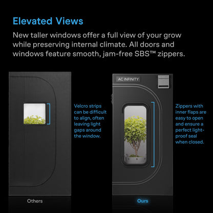 AC Infinity CLOUDLAB 894, Advance Grow Tent 8x4, Thickest 1" Poles, 2000D Mylar Canvas, Lab-Tested Highest Reflectivity, Largest Zipper Window, Controller Mount Plate, 96" x 48" x 80" Indoor Growing