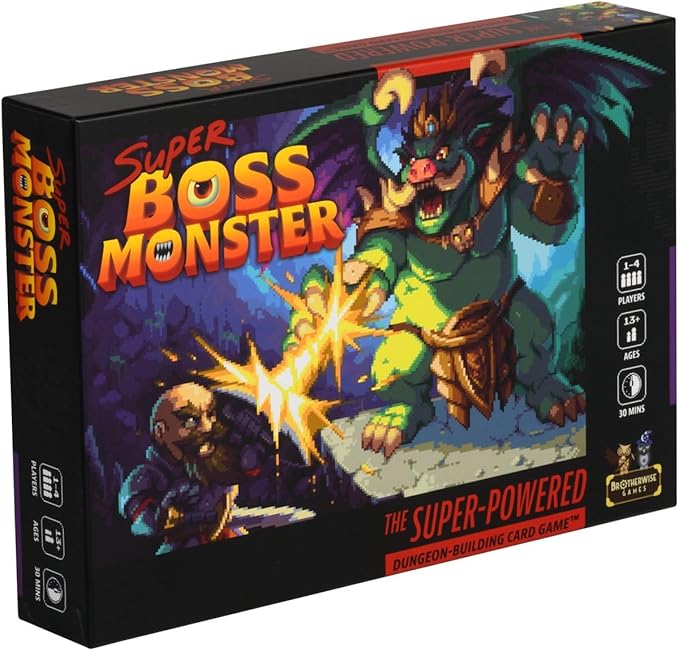 Super Boss Monster by Brotherwise Games | Dungeon-Building Strategy Drafting Rooms Luring Heroes Single-Player &amp Multiplayer Fun | for 1-4 Players | Ages 13+