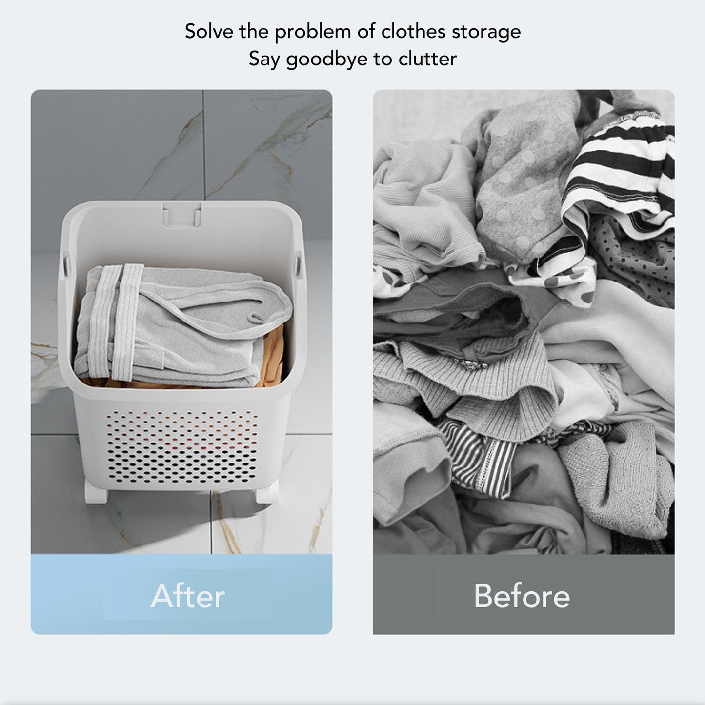 3 Tier Laundry Basket Organizer with Wheels, Tiered Laundry Basket Organizer, with Portable Storage Baskets, for Kitchen Bathroom Bedroom Laundry Room