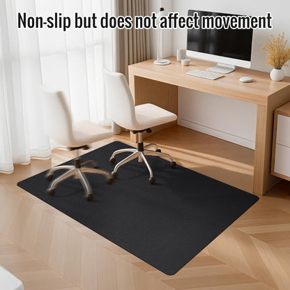 Office Chair Mat for Hard Floors,36"x48" Anti-Slip Waterproof Hardwood Floor Chair Mat,Heavy Duty Floor Protector Rolling Chairs for Home Office(Black)