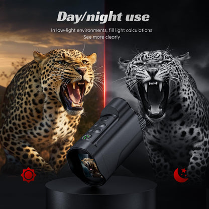 10X Zoom Night Vision Monocular with 800M Range, 5W IR, 2'' HD Sn, Compass & TF Card - Ideal for Camping, Hunting, Wildlife Watching & Outdoor Adventures