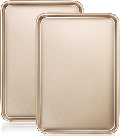 Wildone Baking Sheet Pan Set - Nonstick Carbon Steel Cookie Sheets, Heavy Duty & Easy Clean | 17.5x12 Inch