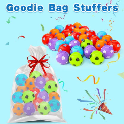 32PCS Fidget Spinner Soccer Balls Sports Party Favors Bulk for Kids 4-8 8-12 Goodie Treat Bag Stuffers Classroom Treasure Toys Carnival Prizes Pinata Filler Birthday Trinket End of Year Students Gifts