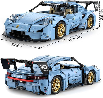 PIKARO Sports Race Car Building Set Kit for Boys &amp Adults 1:14 MOC Toys Racing Model Car Kits Birthday Gift for Boys Kids Age 8-14 12-16
