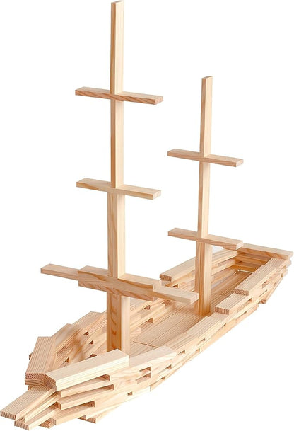 KAPLA Wooden Construction Set 100 Building Planks