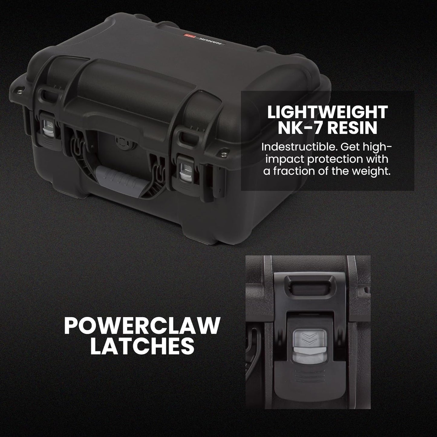 NANUK 918 Hard Case with 3 UP Custom Foam Insert, IP67 Waterproof & Crushproof, Rugged Construction for Ultimate Protection, Made in Canada – Black (16.9” x 12.9” x 9.3”)