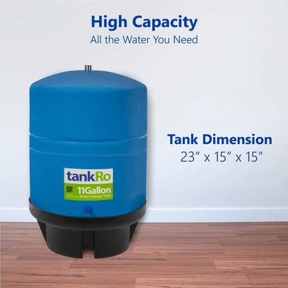 tankRO – RO Water Filtration System Expansion Tank – 11 Gallon Water Tank – Large Reverse Osmosis Water Storage Pressure Tank