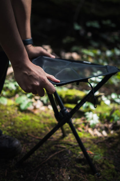 Hillsound BTR Stool for Ultralight Backpacking & Hiking, Lightweight Camping Chairs, Compact Portable Outdoor Seat, Hunting Adventures, Durable Tripod Design, Made in Korea