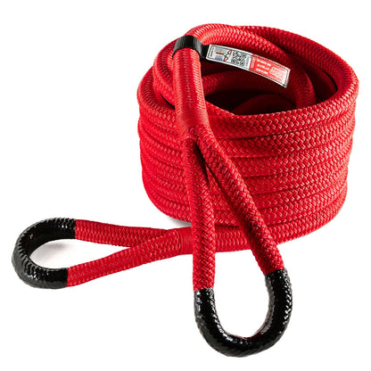 Yankum Kinetic Recovery Rope - Heavy Duty 3/4" x 30' Tow Rope, Off-Road & Vehicle Recovery Kit, Kinetic Energy Snatch Strap, Soft Shackles for 4x4, Jeep, and Trucks, Made in USA – Rubber Boa Series