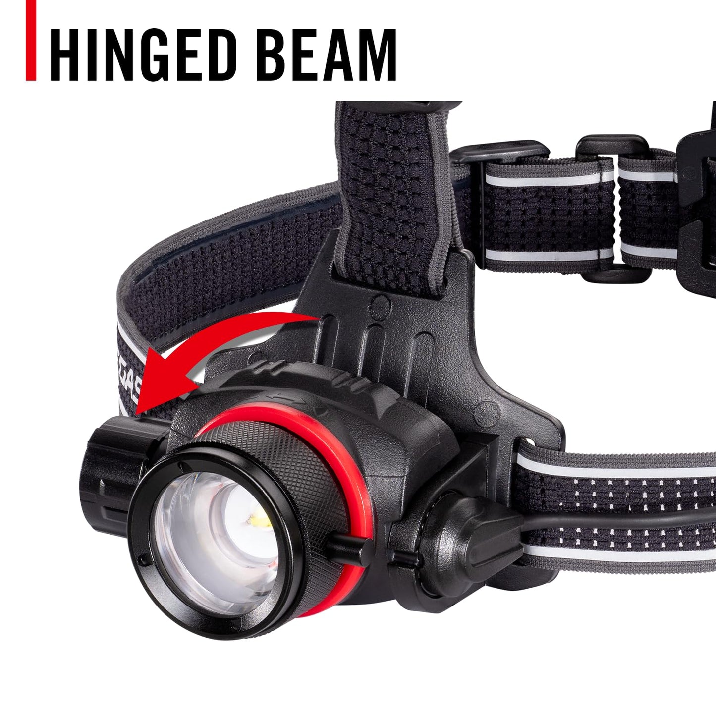 COAST HL8R 2000 Lumen Rechargeable PURE BEAM Focusing LED Headlamp, Black