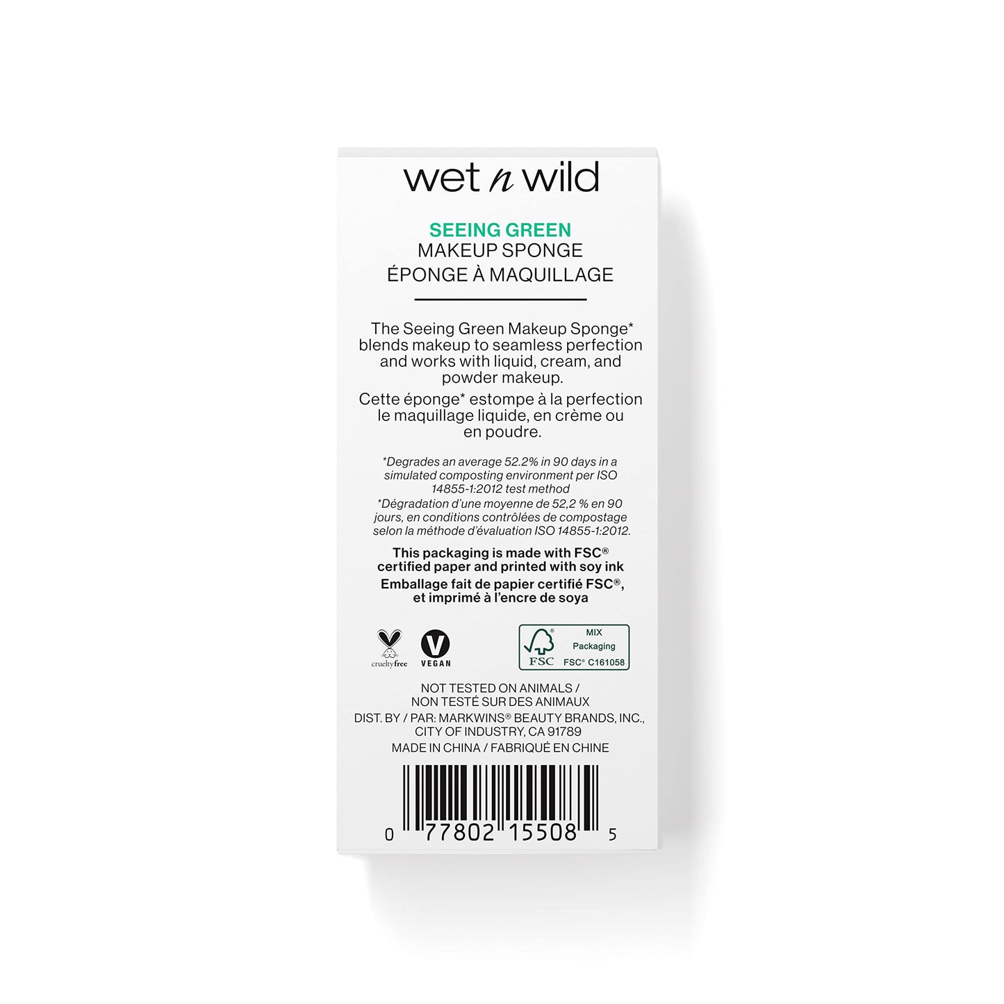 wet n wild Makeup Sponge - Low Product Absorption for Streak-Free Application, Effortless Blending Beauty for a Smooth Professional Looking Finish, Cruelty-Free & Vegan-Pink