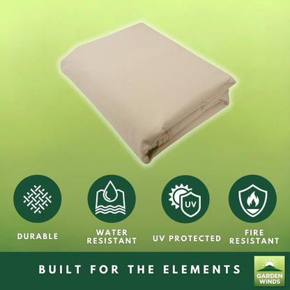 Garden Winds Reinforced Replacement Canopy Top Cover Compatible with The 30822, WMT-1414118B Ozark Trail 14’ X 14’ Pop Up - Classic Sand, Riplock 350