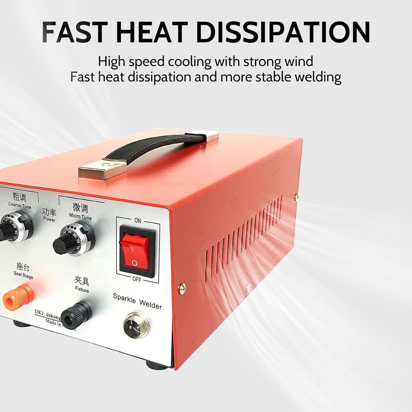 KKYOYRE 30A Jewelry Spot Welder,Spot Welder,Professional Pulse Welding Machine for Gold,K Gold,Silver,Platinum and Steel (Red)