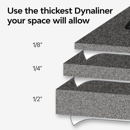DYNAMAT 11103 Dynaliner 32" x 54" x 1/2" Thick Self-Adhesive Sound Deadener – Made in USA