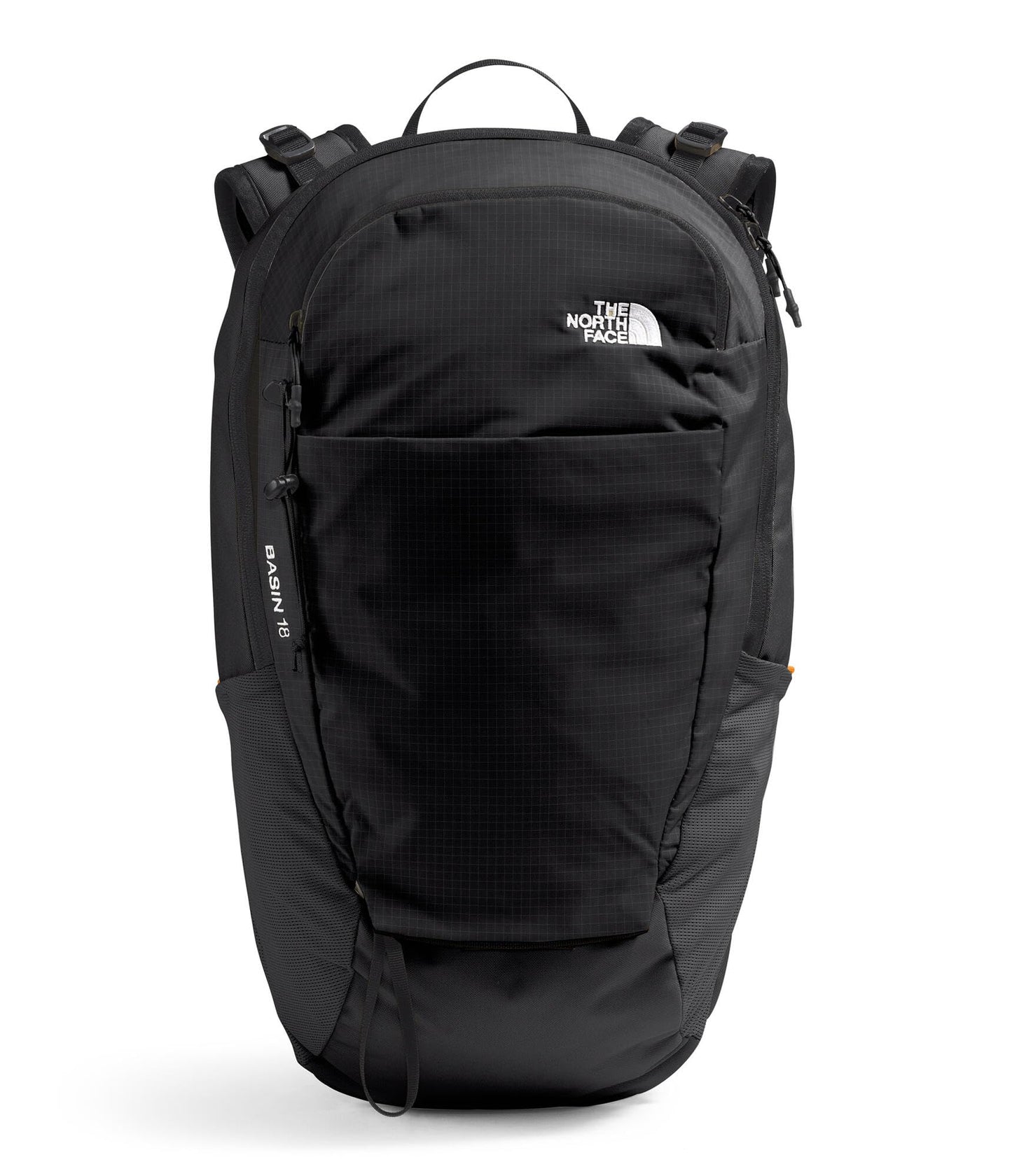 The North Face Basin 18 Liter Technical Daypack with Rain Cover - Unisex Backpack, Sternum Strap, Hiking Pole Attachment, TNF Black/TNF Black-NPF, One Size