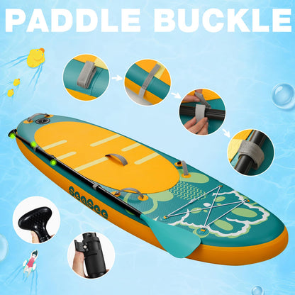 Seaseesup Kids Stand Up Paddle Board with Inflatable SUP Accessories, Durable, Lightweight, Wide Stable Design, Non-Slip Comfort Deck,Inflatable Paddle Board for Kid & Youth