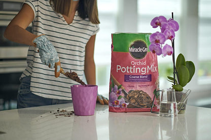 Miracle-Gro Orchid Potting Mix - Coarse Blend for Healthy Growth | 8qt. 2-Pack