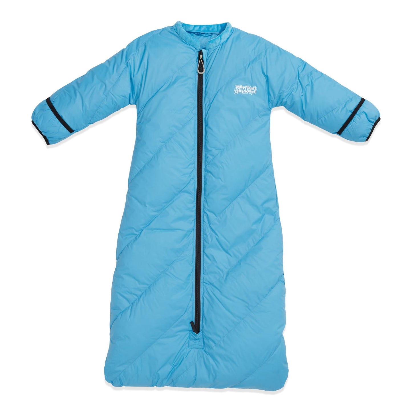 Big Mo 20 Kids Sleeping Bag (Ages 18-36mo), The Warmest 100% Down Camping Sleeping Bag for Kids Age 18-36 Months Old. (Bayberry Blue)