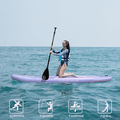 AIR-STONE Inflatable Paddle Board - 10'6" SUP for Adults, Ultra-Stable & Lightweight, All-Around Design for Surfing, Fishing, Yoga, Includes Full Accessories Set -Planet Purple
