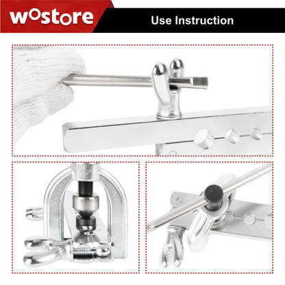 Wostore Double Flaring Tool Kit Copper Line Tube Cutter