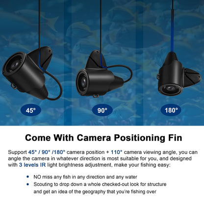 [FishPRO® 2026 Upgrade] Underwater Fishing Camera 4.3'' [Proven Since 2017] Ice Fishing Camera 1000 TVL w/ 65ft Magnetic-Spool, IR, USB-C, 5000mAh, Portable Fish Finder for Ice Lake Boat Kayak Fishing