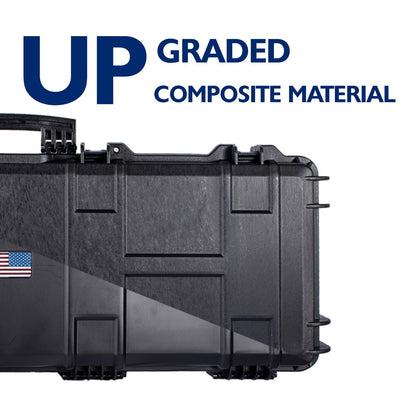 GRWOLF Rifle Case, Mil-Spec, 3 Layer Pick and Pluck Cube Foam (42.9 × 15.5 × 6.5")