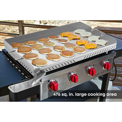 Stanbroil Stainless Steel Flat Top Griddle for Camp Chef 4 Burner Grills, FTG600, FTG900PG, Replacement for FTG600P, Cooking Dimensions: 28" x 17"