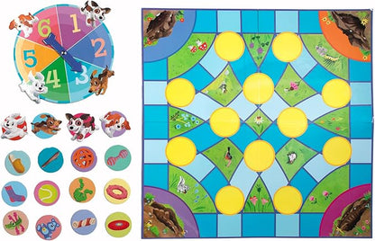 eeBoo: Puppy Fuffle - A Game of Counting &amp Simple Strategy Kids Spinner Board Game Collect Toys &amp Treats Preschool Ages 4+ 2-4 Players 15-25 Min