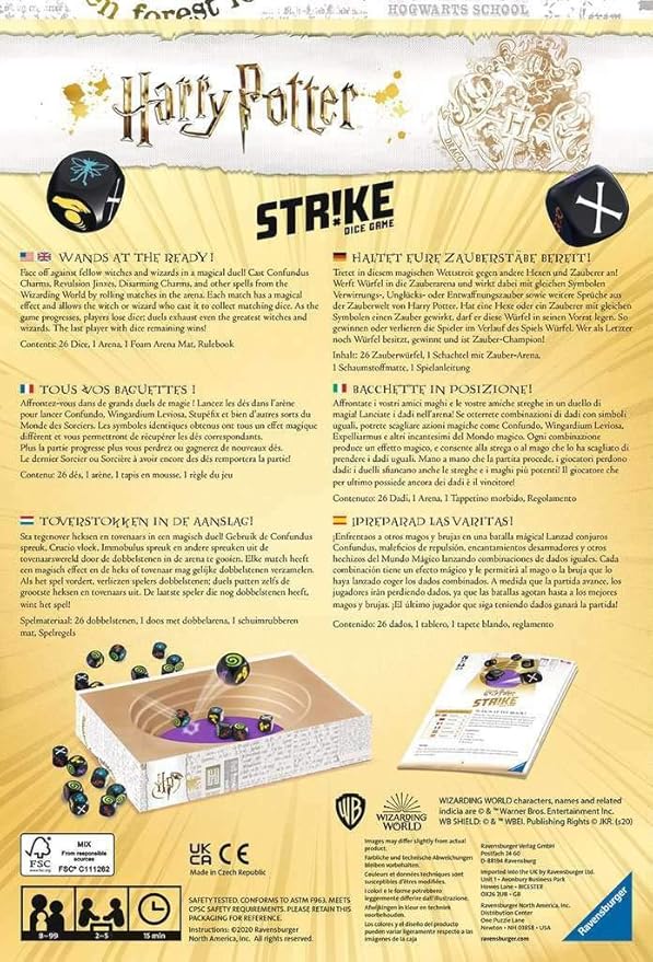 Ravensburger Harry Potter Strike Game for Kids and Adults