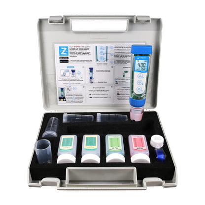 Apera Instruments, LLC-AI3719 PC60-Z Bluetooth Multi-Parameter Smart Tester Powered by ZenTest Mobile App, Measuring pH/Conductivity/TDS/Salinity/Resistivity/Temp.