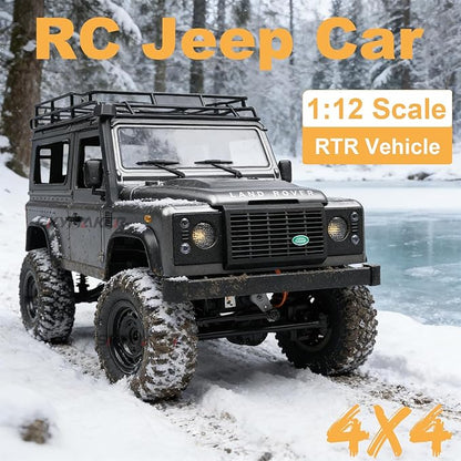 Skymaker MN99S 1/12 Scale Remote Control Car 4x4 Land Rover RC Jeep RTR Rock Crawler with Two 1200mAh Batteries