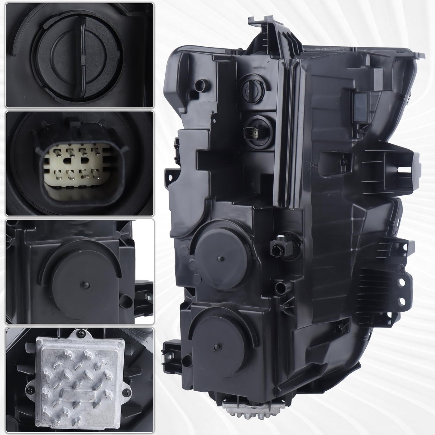 Duolctrams OEM Style LED Type Headlight Assembly Compatible with 2020-2023 Chevy Silverado 2500HD 3500HD High Country/LTZ Left Driver Side 84738618 GM2502505
