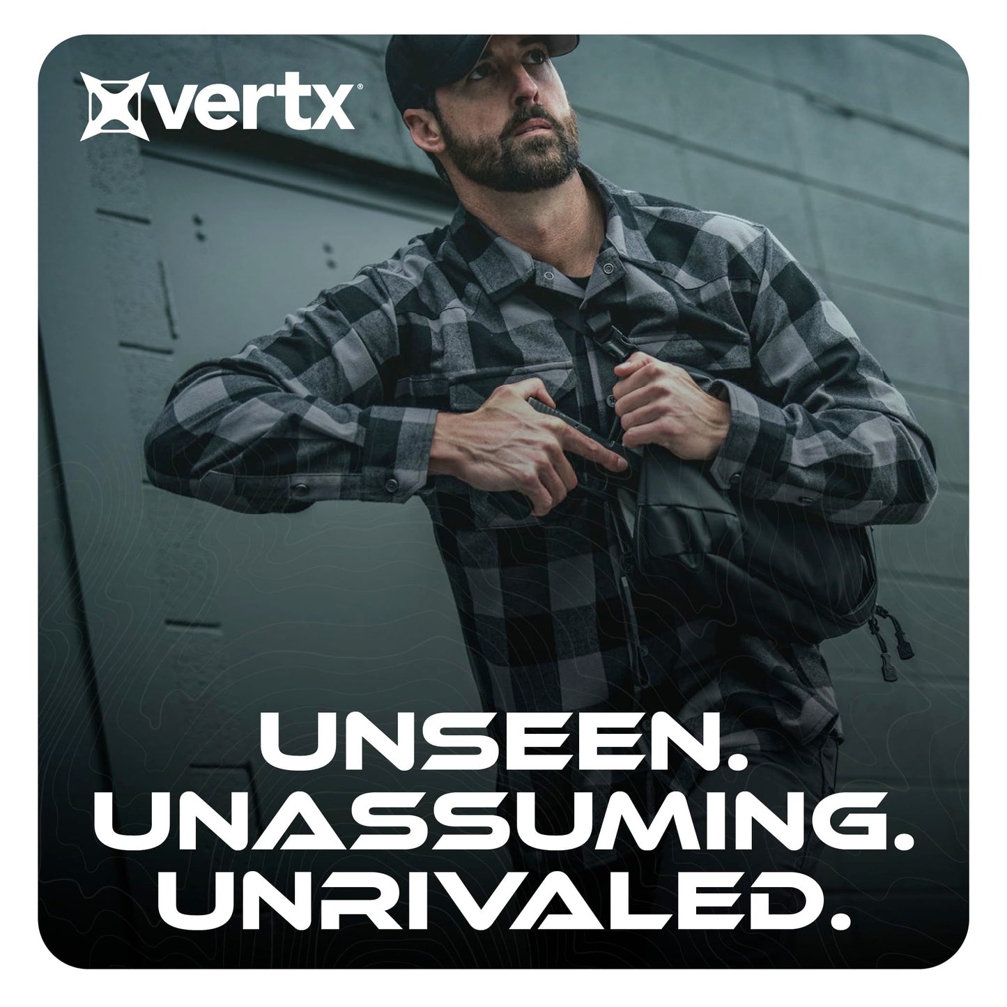 Vertx Urban Ghost Tactical Sling Bag (10L) – Durable Ripstop CCW Carry Pack with Rapid Access Tab, Lockable Zippers, Shock Cord - One Size