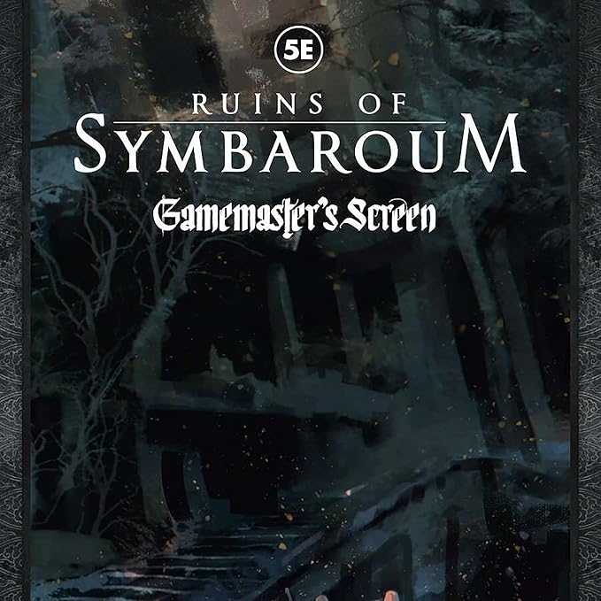 Free League Ruins of Symbaroum 5E: Gamemaster's Screen with 28-Page Adventure Booklet for Immersive RPG Campaigns