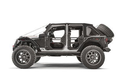 Fab Fours JK2070-1 07-17 Jeep Jk Slant Back Tire Carrier for The Y1261T