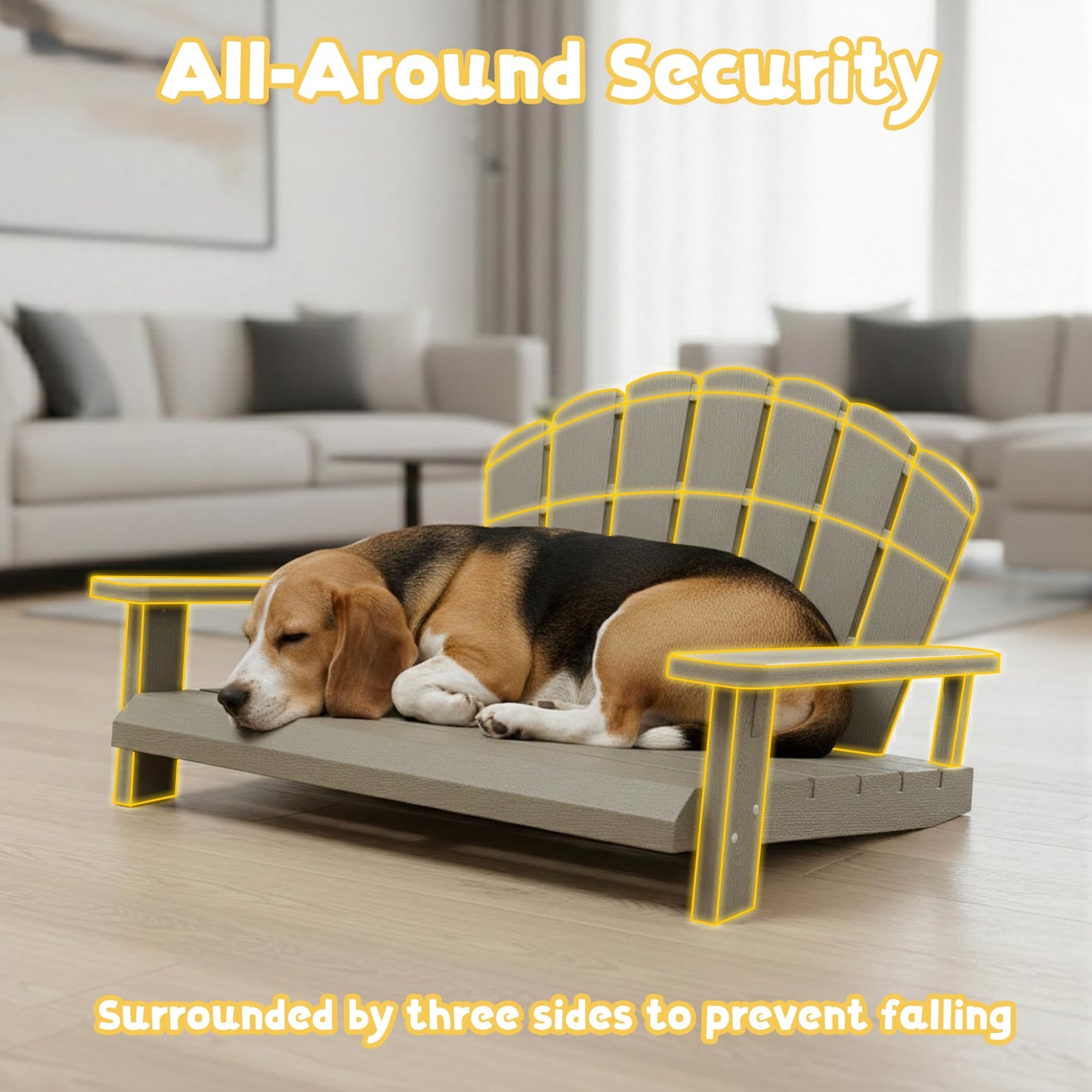 Bifanuo Dog Bed for Medium Size Dog, Chew Proof Dog Bed with Off-The-Ground & Waterproof & Indestructible Dog Couch for Small & Medium Dogs, Easy to Clean and Assemble Outdoor Dog Bed Sofa(Grey)