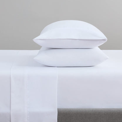 Arkwright Bulk Twin XL Fitted Bed Sheets - Pack of 6, 100% Cotton Sateen Bottom Sheet only with 12" Deep Pocket, Extra Soft Bedding Essentials for Hotels, Guests, and Vacation Rentals, White
