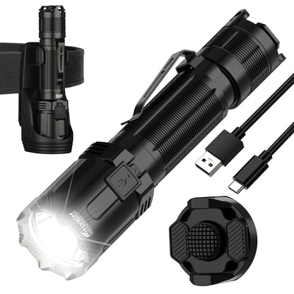 HiFOL M30 Tactical Flashlight-3300 High Lumen Duty Belt Flashlight for Law Enforcement,Police EDC Flashlights with Holster Tactical Gear