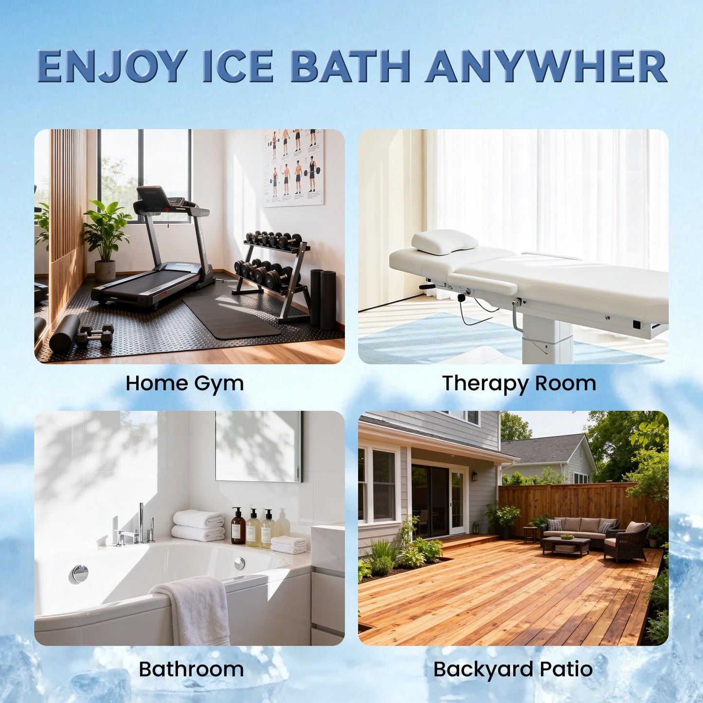 Poafamx Water Chiller for Ice Bath, 1/3 HP Cold Plunge Chiller with External Filter & Water Pump, Insulated Hoses, Quiet Cold Therapy Cooler for Ice Bath Tub, Athletes Recovery, Home Gym 110V