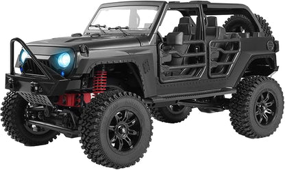ARRIS MN-128 RC Rock Crawler 1:12 Scale RC 4WD RC Climbing Car All-Wheel Drive Off-Road RC Jeep Crawlers RTF 2.4Ghz RC Rock Crawler 4x4 All Terrain Car for Adults