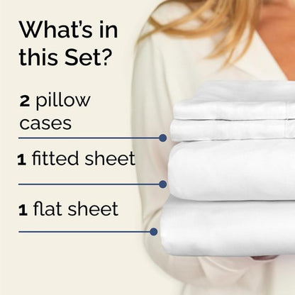 CGK Unlimited Toddler Sheet Set - Cooling & Breathable 6-Piece Luxury Bedding - Soft, Wrinkle-Free White with Deep Pockets