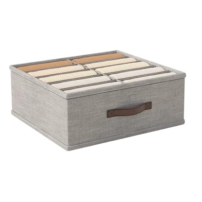 10/16/24 Grids Wardrobe Clothes Storage Organizer With PP Board Cabinet Foldable Drawer Sweater T-Shirt Jeans Storage Boxs(F)