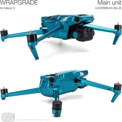 WRAPGRADE Skin Compatible with DJI Mavic 3 Pro (Caribbean Blue)