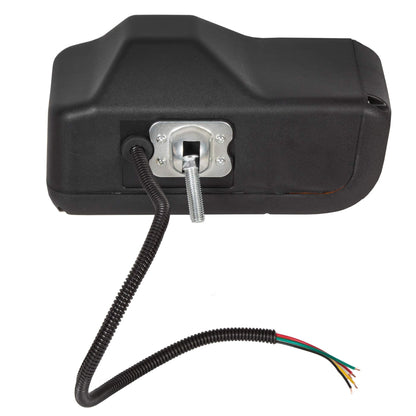 HECASA Universal Trunk Snow Plow Lights Kit, Black Housing, Chrome Size, Model CB-980