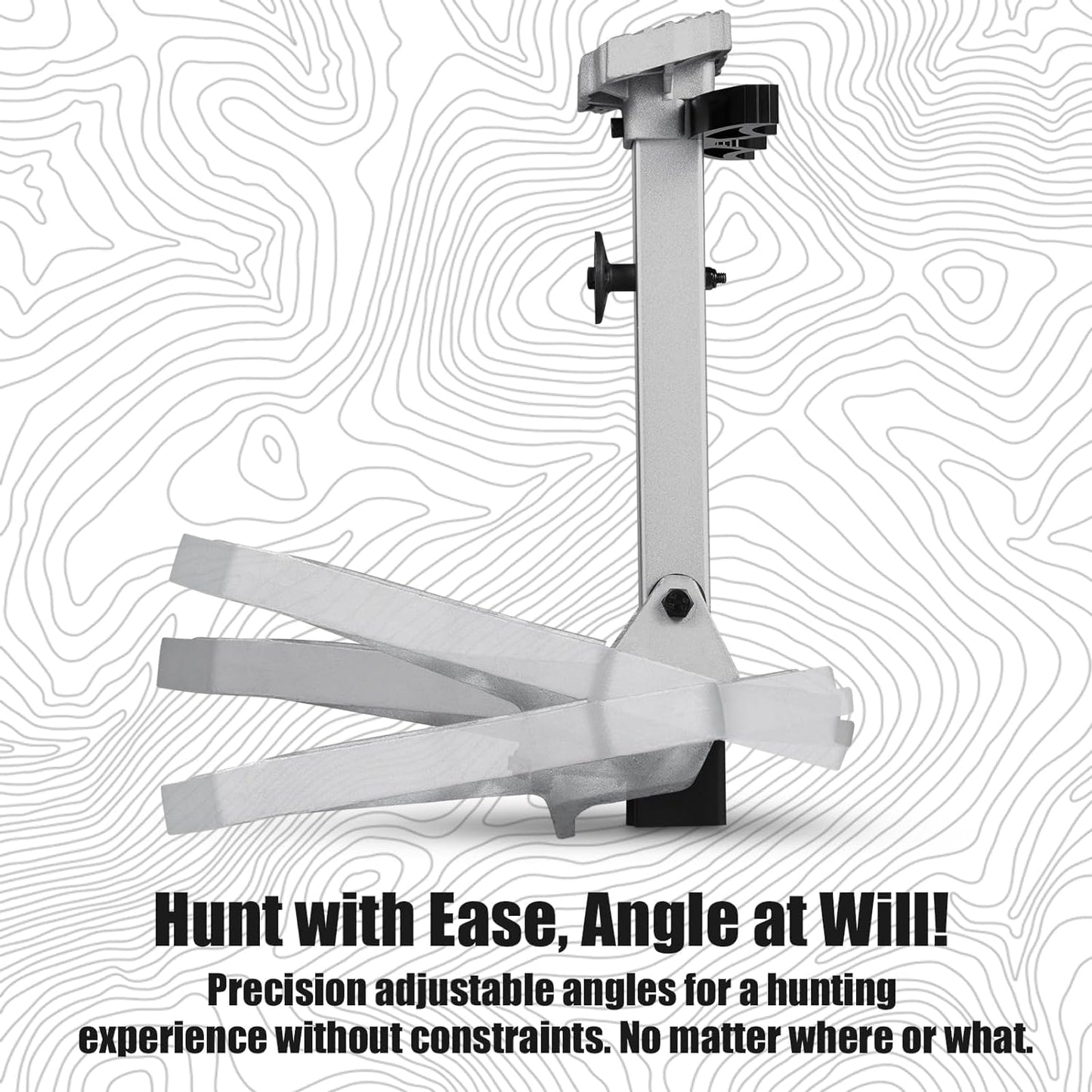 CAMOMAX Saddle Hunting Platform, Saddle Patform, Lightweight Cast Aluminum Construction Saddle Hunting Platform, Designed for Saddle Hunting,16.1"x12.2" Platform