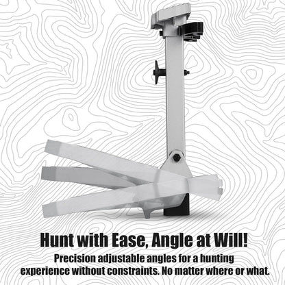 CAMOMAX Saddle Hunting Platform, Saddle Patform, Lightweight Cast Aluminum Construction Saddle Hunting Platform, Designed for Saddle Hunting,16.1"x12.2" Platform