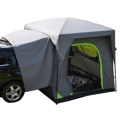 HREFUEU SUV Tailgate Tent for Camping with Rainfly, 5-8 Person Outdoor car Tent, 10'x8'x7.5'(H), Waterproof 3000MM UPF 50+, Portable Storage Bag, Any Size SUV/MPV/CUV/Jeep