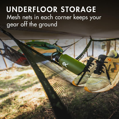 Tentsile Connect V3 2-Person Tree Tent Hammock, The Original Tree Tent Company, 880 Pound Capacity, Portable Treehouse, Heavy Duty Ratchets Included, Designed in The UK (Safari Brown)