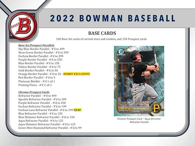 2022 Topps Bowman Baseball Trading Card Mega Box